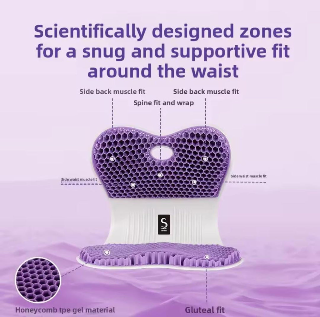 Ergonomic Gel seat Cushion and back support cushion