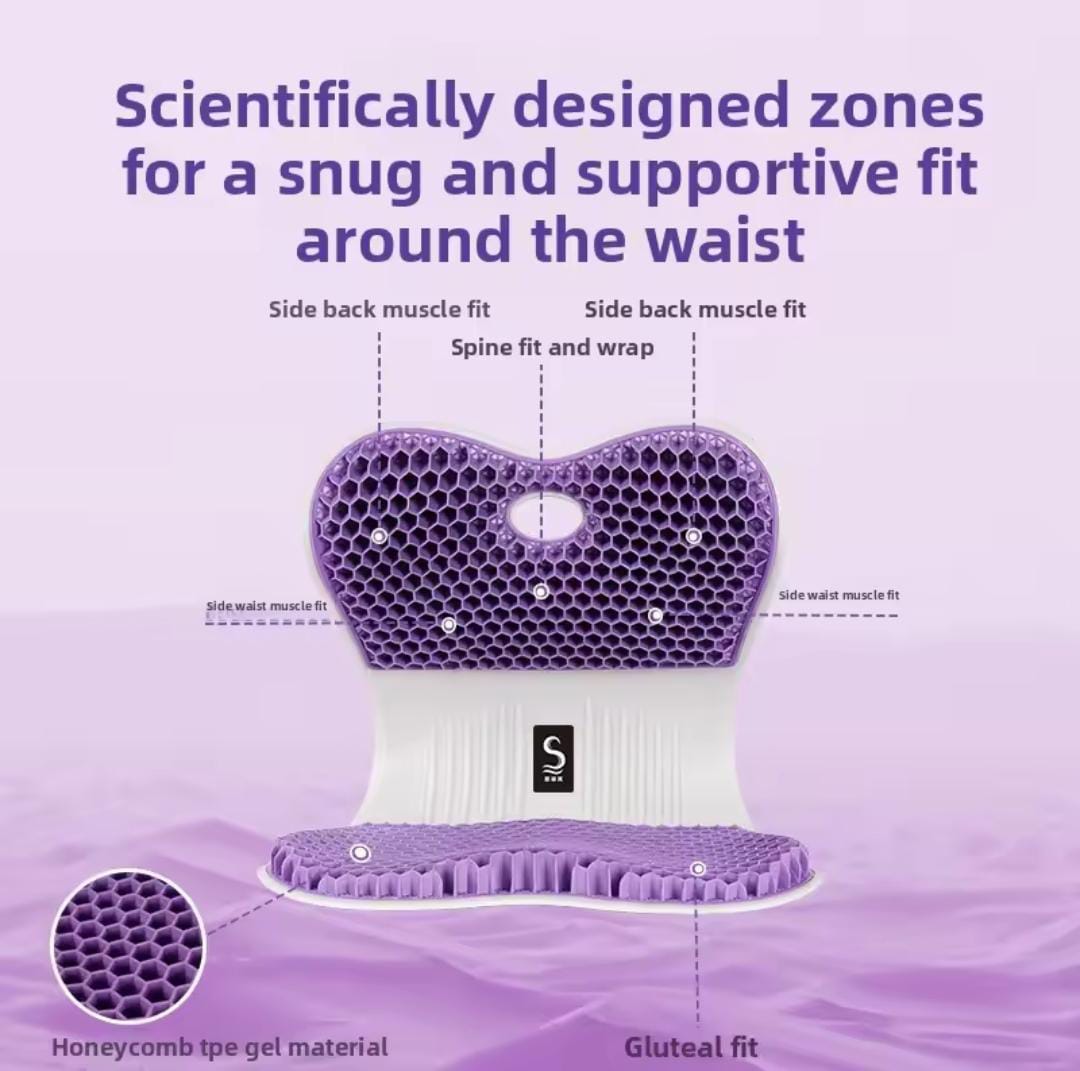 Ergonomic Gel seat Cushion and back support cushion