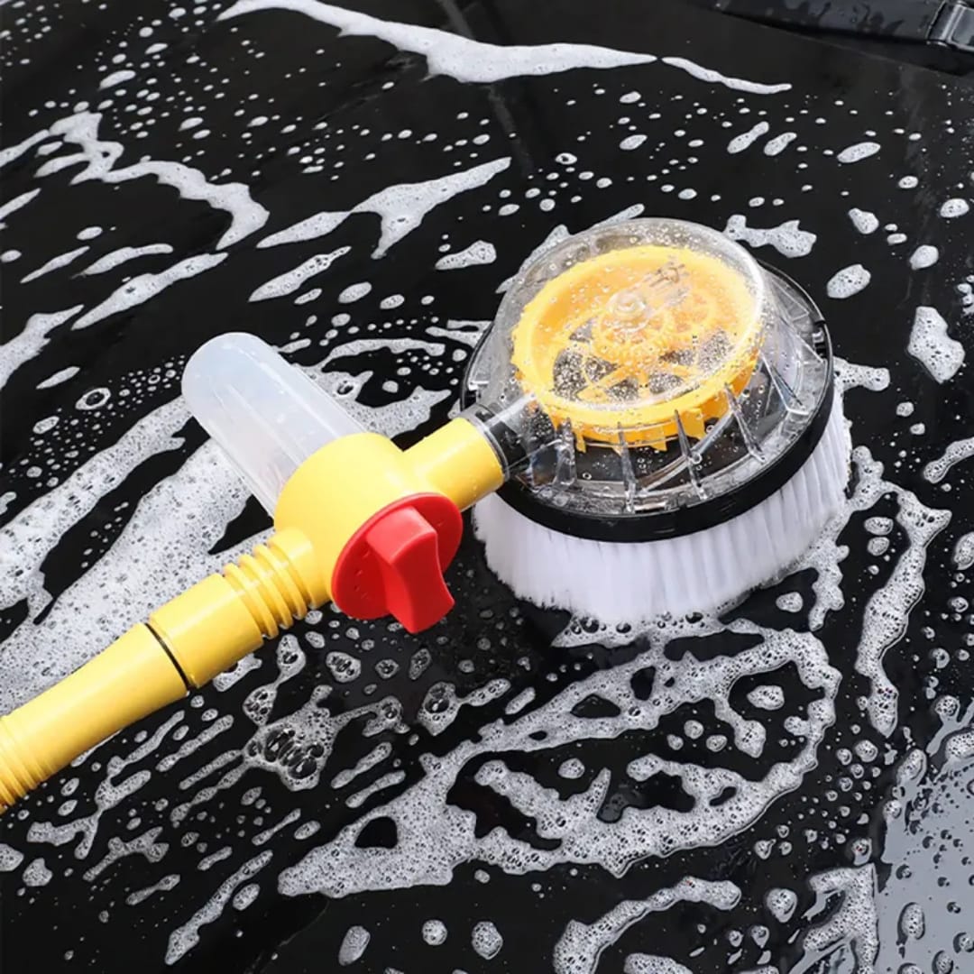 Multi-function Manual Car Rotary Car Wash Brush Kit 360 Nozzle Deep Cleaning Car Wash Brush Microfiber Long Handle Cleaning Tool